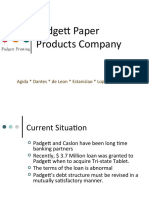 Case Study - Corp Finance - Padgett Paper Products
