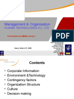 Management & Organisation: Huawei Technologies Co., LTD