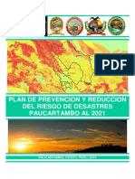 6669 Plan de Prevencion y Reduccion Del Riesgo de Desastres de La Provincia Paucartambo Al 2021