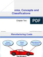 Costs Terms, Concepts and Classifications: Chapter Two