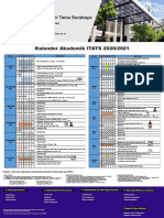 Kalender Akademik ITATS 2020 2021 Resmi