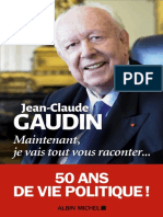 eBook Jean Claude Gaudin - Maintenant Je Vais Tout Vous Raconter