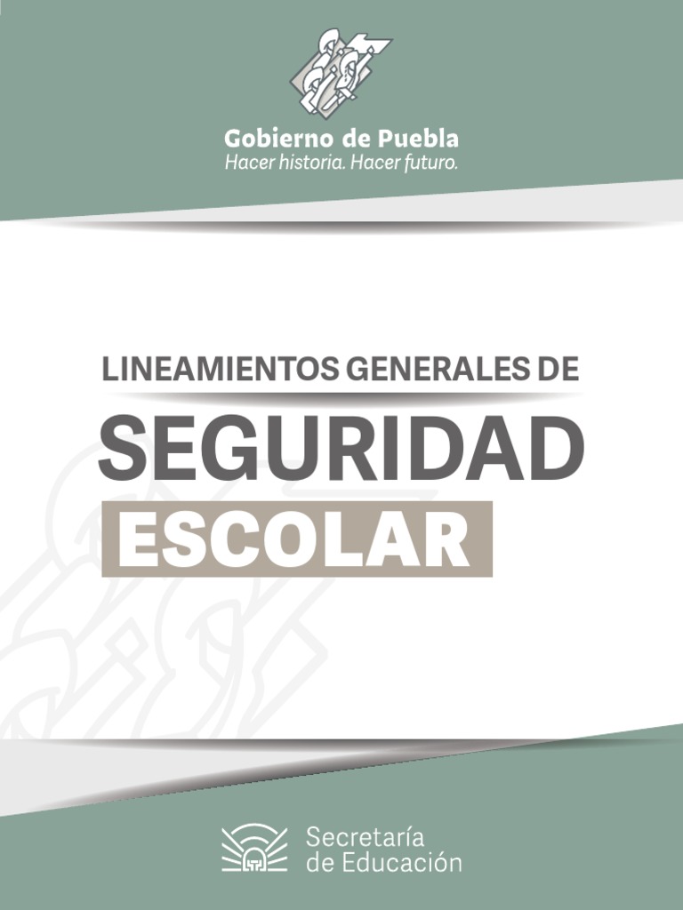 Lineamientos de Seguridad Escolar en Puebla | PDF | Educación de la ...