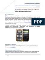 Trigonometrija Pomoc487u Kalkulatora