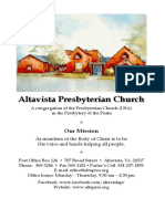 Altavista Presbyterian Church: Our Mission