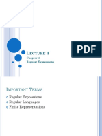 Ecture: Regular Expressions