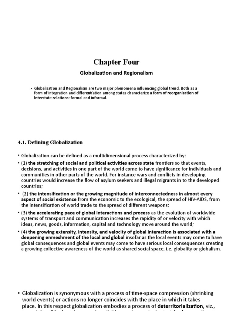 Globalization vs. Regionalism Explained | PDF | Globalization | Governance