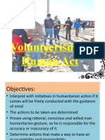 Volunteerism of Human Act Schoology