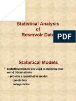 Statistical Analysis of Reservoir Data
