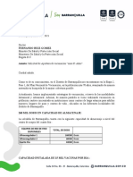Carta Del Alcalde Pumarejo Al Ministro de Salud Sobre Vacunación A +65 Años