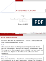Planck'S Distribution Law: Group 8