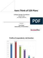 What Advisers Think of 529 Plans
