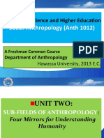 Social Anthropology (Anth 1012) : Ministry of Science and Higher Education