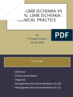 Acute Limb Ischemia Vs Critical Limb Ischemia: Clinical Practice