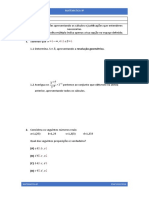 Matemática 9o - 2a Ficha Avaliação