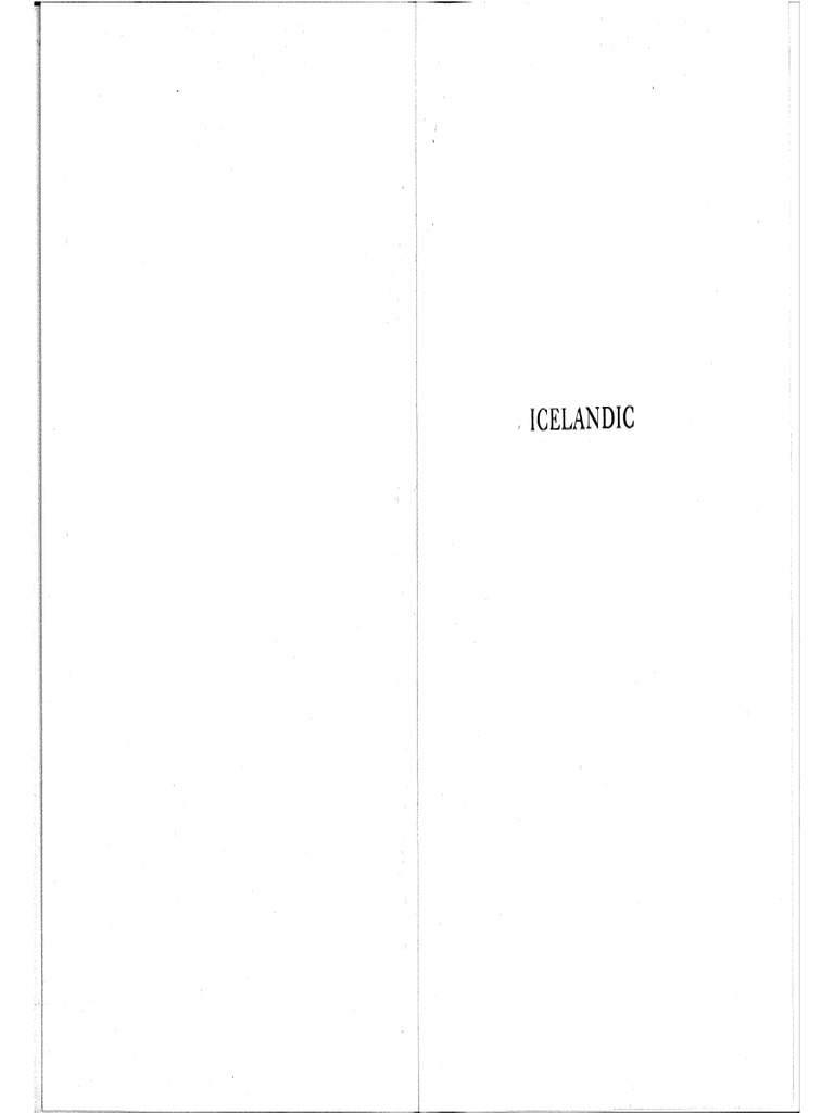 Stefan Einarsson Icelandic - Grammar, Text and Glossary, 2nd
