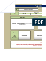 Project Closure Document: Tangible or Intangible