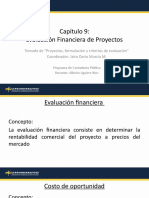 Evaluación Financiera de proyectos - capitulo 9