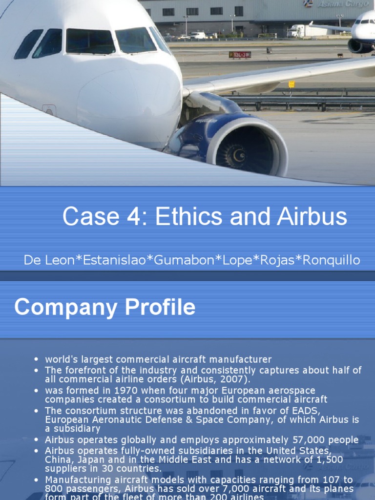 Case Study - Global Marketing - Ethics and Airbus