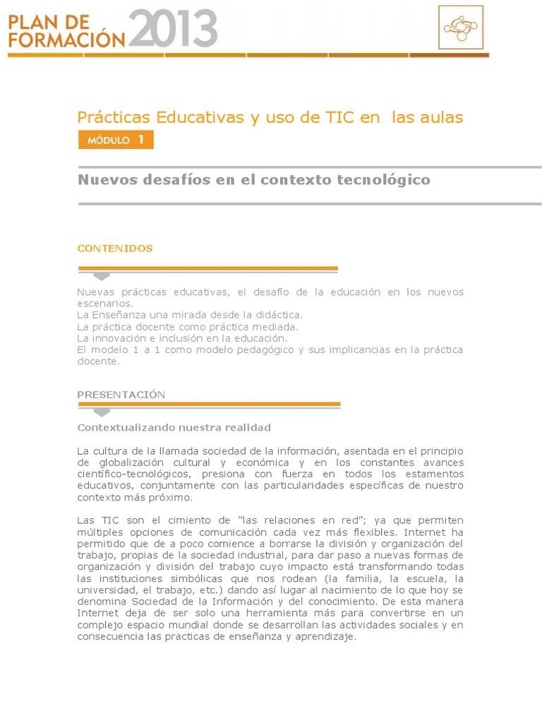 Prácticas Educativas y Uso de TIC en Las Aulas | PDF | Inclusión ...