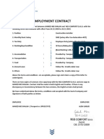 Employment Contract: Rgs Comfort D.O.O