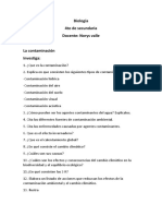 La Contaminacion 4to Secundaria