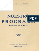 Nuestro Programa Malatesta