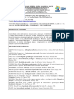 Concurso UFRN para Fundamentos da Psicologia Educacional