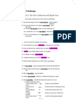 Lesson A: The Past Continuous and Simple Past: Unit 5 Challenges