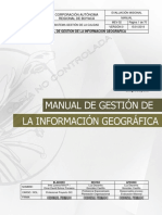 MEV-02 MANUAL DE GESTIÓN DE LA INFORMACIÓN GEOGRAFICA V0