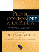 MACARTHUR, Jhon Fullerton - Piense Conforme A La Biblia