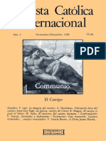 Communio 1980-VI. El Cuerpo