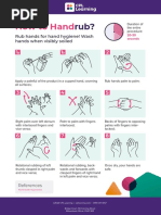 How To HandRub Poster | PDF | Hand | Hand Washing