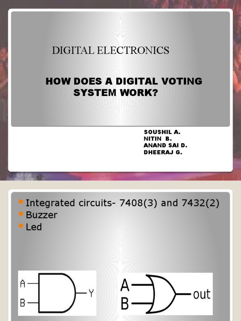Digital Voting System Circuit Explained | PDF