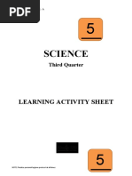 Science: Learning Activity Sheet
