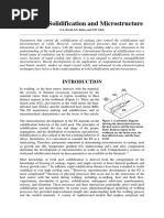 Welding: Solidification and Microstructure: S.A. David, S.S. Babu, and J.M. Vitek