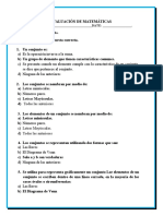 Evaluación de Matemáticas 1