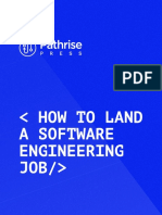 How To Land A Software Engineering Job