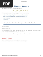 Fibonacci Sequence Fibonacci Sequence