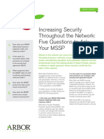 Increasing Security Throughout The Network: Five Questions To Ask Your MSSP