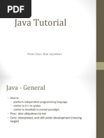 Java Tutorial: Write Once, Run Anywhere