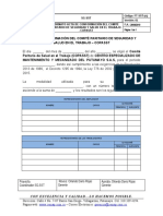 FT-SST-012 Formato de Acta de Conformación Del COPASST