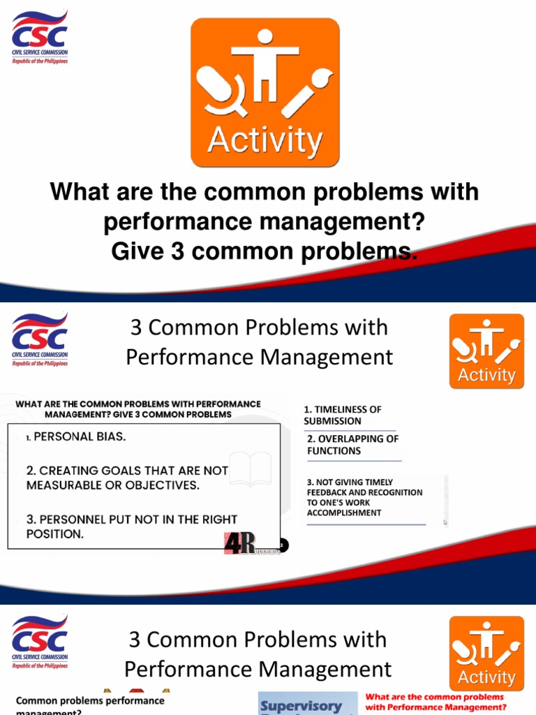 Common Issues in Performance Management | PDF | Behavior Modification ...
