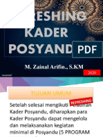Refreshing Kader Posyandu 2020