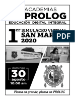 EXAMEN SIMULACRO SAN MARCOS PROLOG 2020