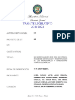 Asamblea Nacional: Trámite Legislativo 2021-2022