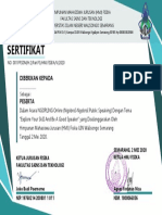 Sertifikat: Diberikan Kepada Peserta