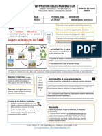 Talleres Tecnologia Grado Octavo