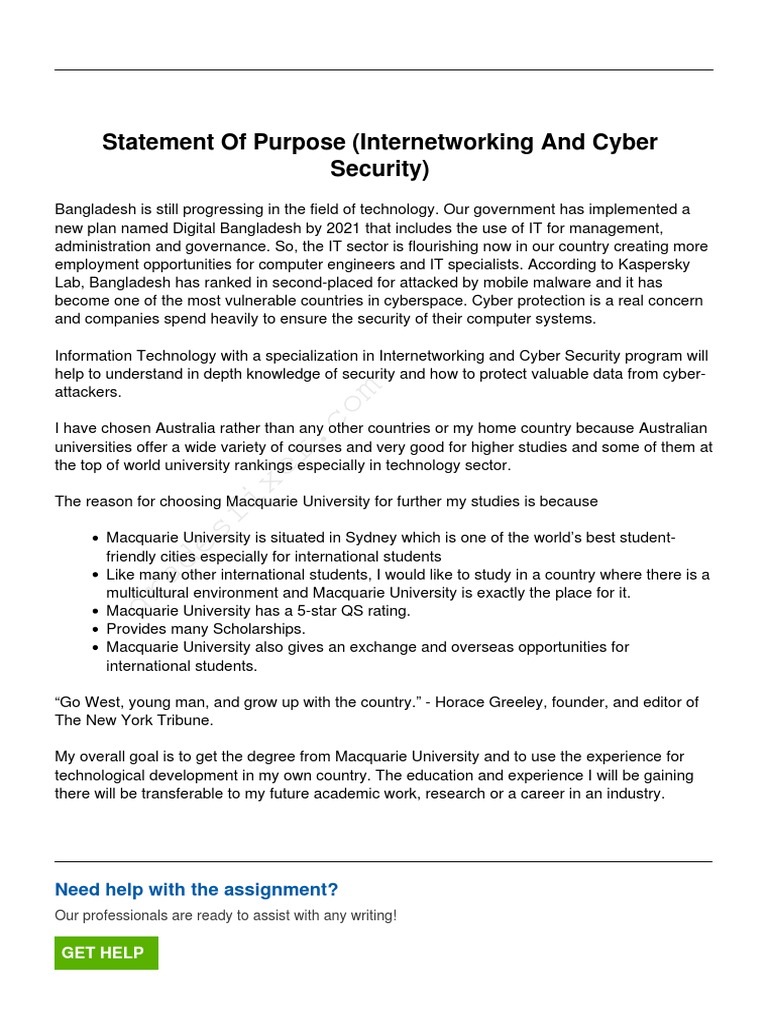 Pursuing Cyber Security at Macquarie | PDF | Computer Security | Security