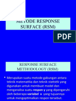 Metode Response Surface (RSM)